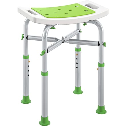 HOMCOM douchekruk - aluminium - 42,5 x 27 x 51,5 cm - groen