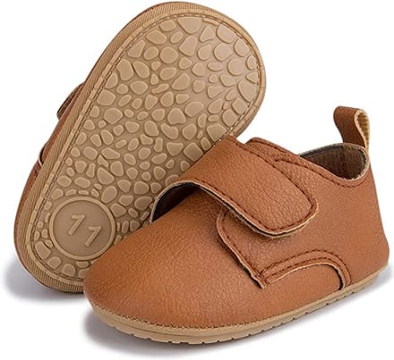 Steppies - Babyschoentjes PU Leer - Bruin - 0-6 maanden - Maat 17-18
