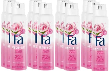 Fa Deospray Sweet Rose 150 ml - Voordeelverpakking 12 stuks