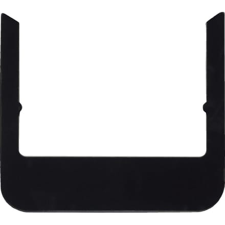 Hager Berker Zwart Glas Afgerond Design Frame - WD1135