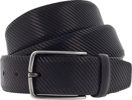Vanzetti Leren Riem 35mm Leather Belt W90 Black Zwart