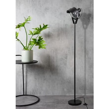 KS Verlichting Moderne Leeslamp Stage staande vloerlamp zwart