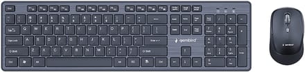 Gembird - keyboard and mouse set full size - QWERTY - US - black Input Device - Keyboard and mouse set - Engels (US international) - Zwart