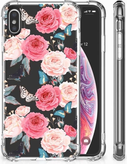 Apple iPhone X | Xs Case Butterfly Roses