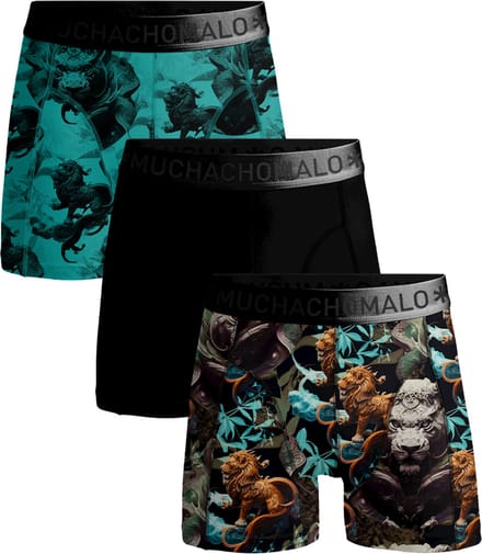 Muchachomalo Heren Boxershorts - 3 Pack - Maat M - Mannen Onderbroeken
