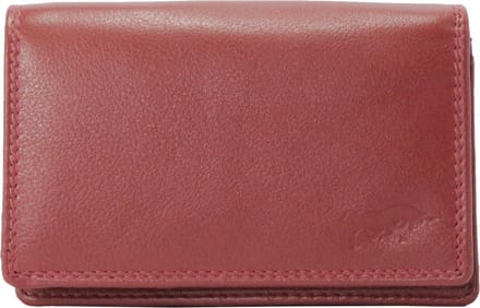 Compacte Leren Dames Portemonnee Donkerrood - Ideale Dames Portemonnee Donkerrood Leer