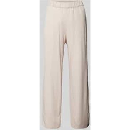 Flared stoffen broek met verkorte pasvorm, model 'CHIARA'