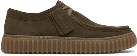 CLARKS Torhill Lo Heren Veterschoenen - Olive Suede