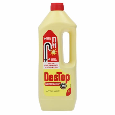 2x Destop Geel Vloeibare Ontstopper 1 liter