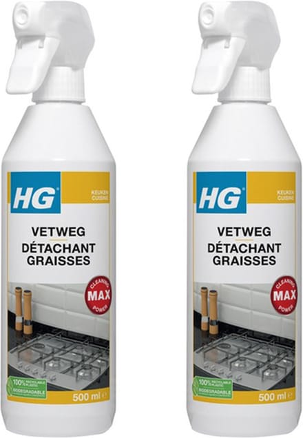 HG Vetweg 500 ml 2-pack met KD spons