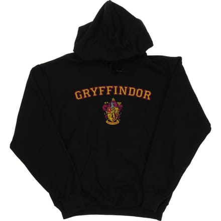 Harry Potter Meisjes Gryffindor Crest Hoodie (Zwart)