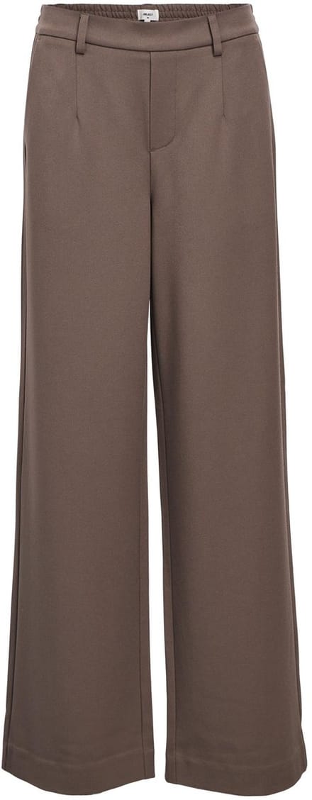 Object Objlisa Wide Pant Broeken Dames - Bruin - Maat 34