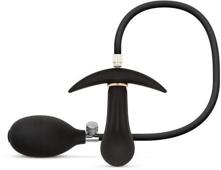 Anal Collection - Opblaasbare Buttplug met Pomp 8 cm - Zwart