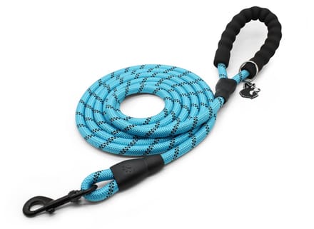 Dougi - Hondenriem 3 m - Reflecterend - Met Poepzak-Sleutelhanger & Gratis E-boek - Blauw