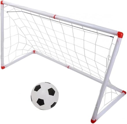 Voetbal Net - Voetbaldoel Mini - Buitentraining - Opvouwbaar Ontwerp - 106 cm - Wit
