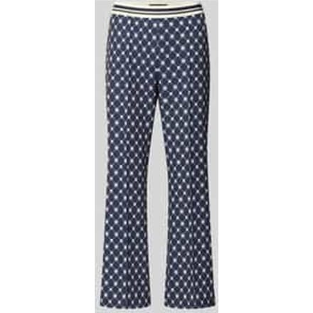 Broek in all-over look met elastische band