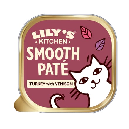 19x 85g Lily's Kitchen Smooth Paté Selection Kalkoen & hert natvoer voor katten