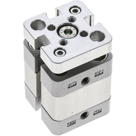 ISO 21287 Compacte Dubbelwerkende Cilinder 20-5mm - Magnetisch - Niet-roterend