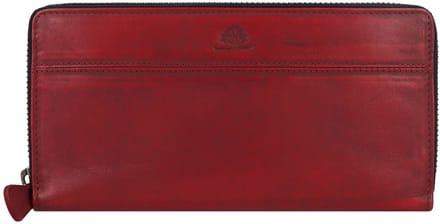 GREENBURRY portemonnee Destressed RV-Long Wallet RFID Deep Red donkerrood