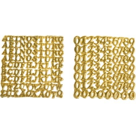 Wassenset "Cijfers & letters" - Goud