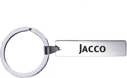Sleutelhanger Met Naam - Jacco - RVS