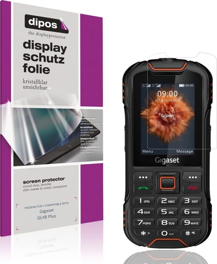 dipos – 4x Beschermfolie geschikt voor Gigaset GLX8 Plus | Krasbestendige & heldere Screenprotector Ultra-Thin