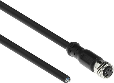 ACT Industrial 1,50 meter Sensor kabel M8A 4-polig female naar open end, Ultraflex Xtreme TPE kabel, afgeschermd