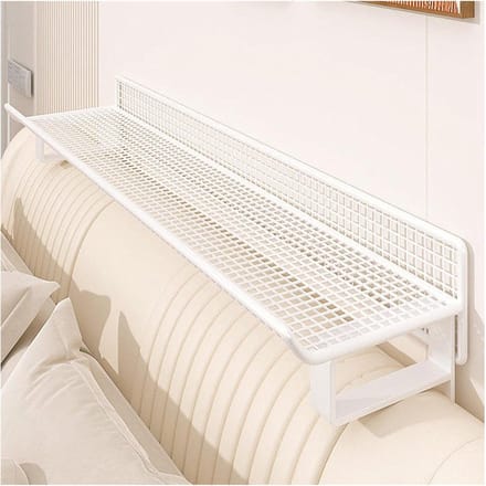 Radiatorplank Afdekpaneel - Wandmontage Plank - Extra Opbergruimte - Montage Zonder Boren - 40-60 cm Lengte - Wit