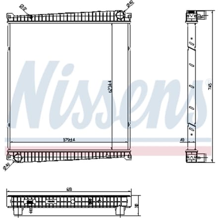 Radiator, motorkoeling NISSENS 6378750