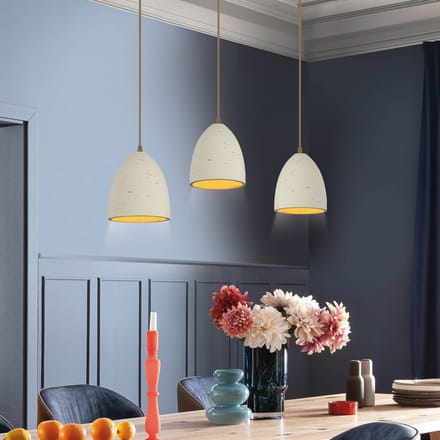 Schöner Wohnen hanglamp Traventa, 3-lamps, beige, E27
