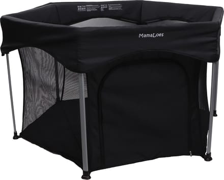 Mamaloes Boris Zwart 6-Hoekige Inklapbare Baby Box