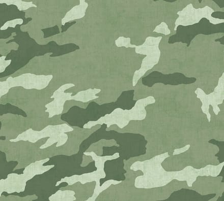 STOER CAMOUFLAGE BEHANG | Legerkamer - Groen - A.S. Création Lilly & Luis