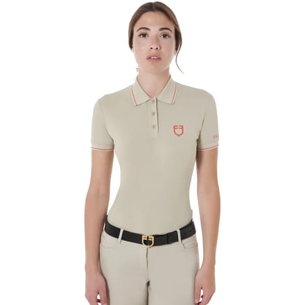 Dames slim fit wedstrijd rij polo Equestro