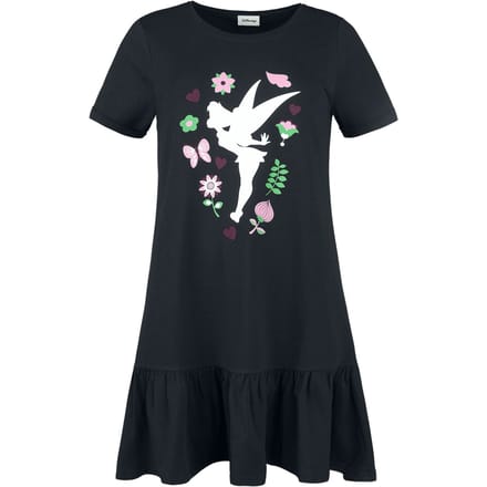Peter Pan - Disney Maxi-jurk - Tinker Bell - Flower - S - voor Vrouwen - zwart