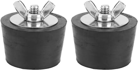 Dailygoods- Rubber Plug 1,5 Inch - Uitbreidingspluggen - Winterklaar - Buispluggen - Waterdicht - 2 Stuks - Uitbreidingsplug