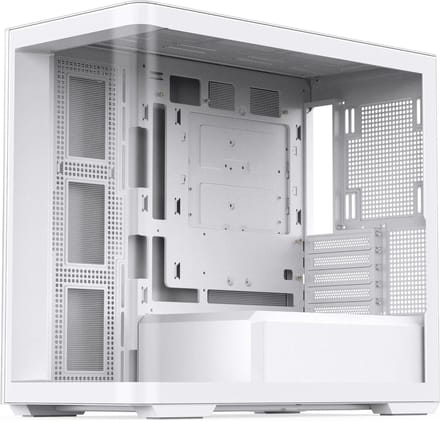 Mid-Tower Computerbehuizing - PC Case - PC Bouwen - 270 Graden Gebogen Glas - 430 mm GPU Lengte - Wit