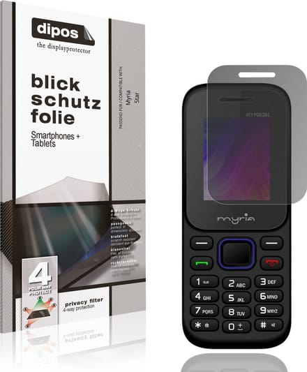 dipos – Matte Privacy Screenprotector geschikt voor Myria Star | Anti-Spy Beschermfolie