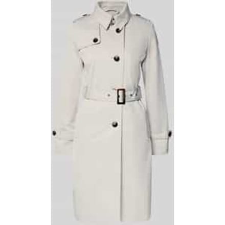 Trenchcoat met stoffen riem