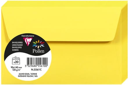 Stuifmeel van Clairefontaine enveloppe 90x140 mm, koala grijs