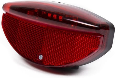 Benson Achterlicht - staartreflector - voor fiets - 3x LED - universeel - batterij achterlicht met reflector