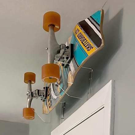 Skateboard Muurbeugel - Display rek - Skateboard Tonen - Transparant Acryl - 1 Paar - Transparant