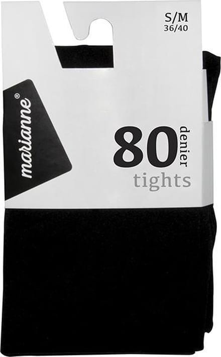 Marianne panty 80 denier Zwart S/M