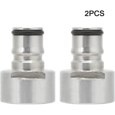 2 Stuks Roestvrij Staal Kogelvergrendeling Fustkoppeling Adapter Kogelvergrendeling Snelkoppeling Conversiekit voor white