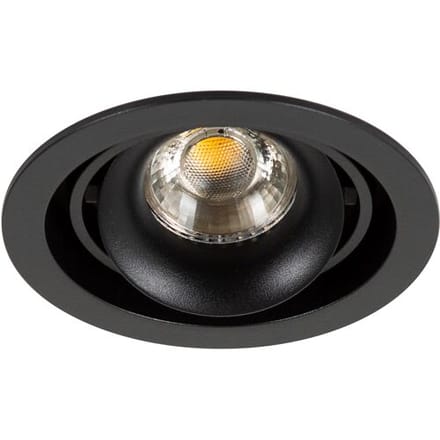 KS Verlichting Inbouwspot Bjorn 1 Rond zwart