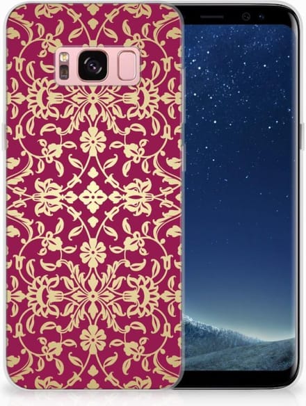Siliconen Hoesje Samsung Galaxy S8 Barok Pink