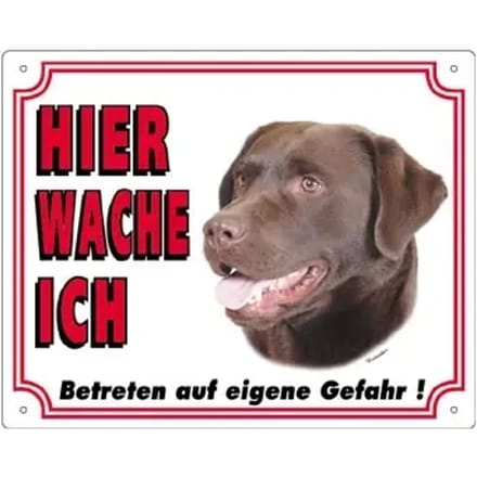 Hond aanwijsbord Nobby Pet Labrador Dunkel