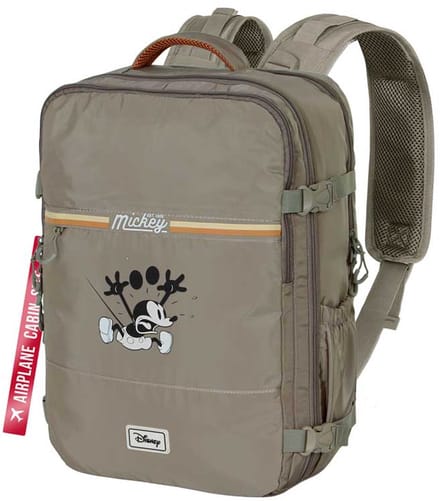 Karactermania - Disney - Mickey Mouse - Mercury Rugzak - Backpack - Handbagage - Cabin bagage 40x30x20 - Beige