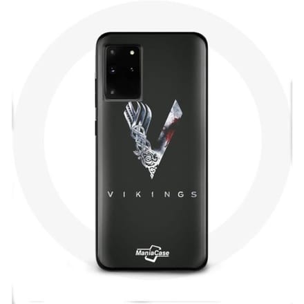 Coque - Vikings - Samsung Galaxy S11 Plus - Logo V - Épée - Gris Noir gris