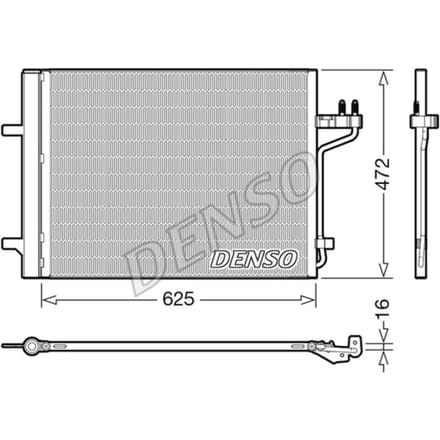 Condensator, airconditioning DENSO DCN10047