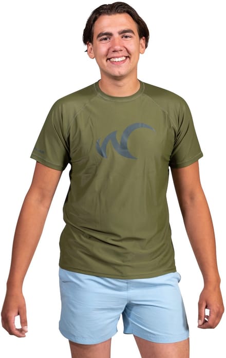 Watrflag Rashguard Cadiz - Heren - Groen - UV beschermend surf shirt regular fit XS